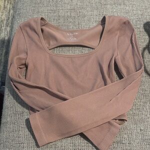By Together Dusty Rose Long Sleeve Top